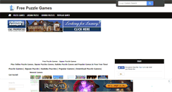 Desktop Screenshot of freepuzzlegames.biz